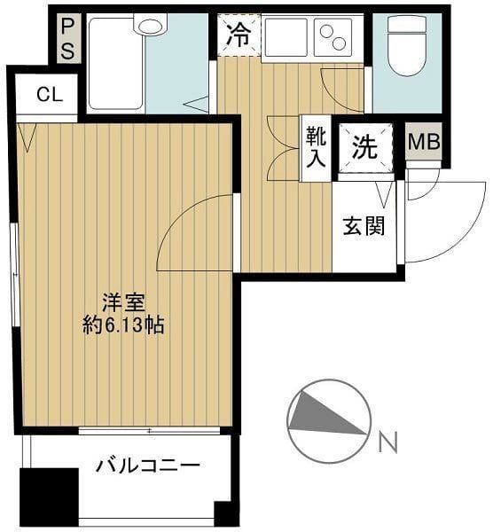 CYNTHIA FOUR-D HATAGAYA 303 間取り図