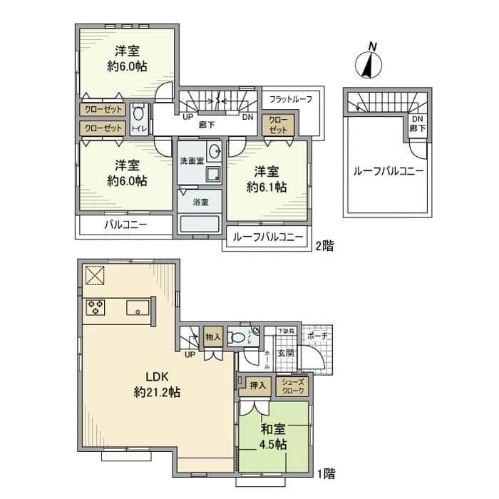 美しが丘西戸建 0 間取り図