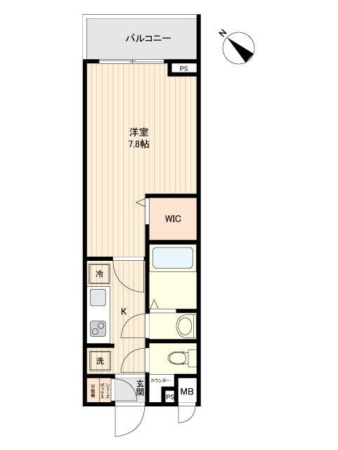 ウィルテラス用賀 0502 間取り図