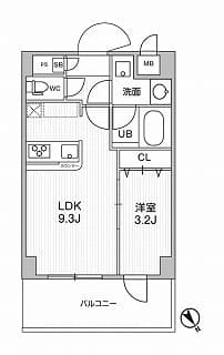 ドゥーエ曳舟 0304 間取り図