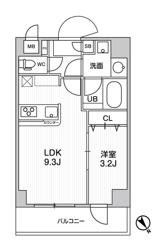 ドゥーエ曳舟 0406 間取り図