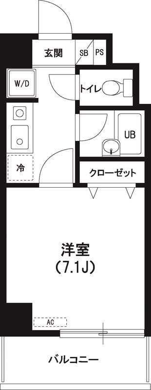 ヴィラクリヤマ 308 間取り図