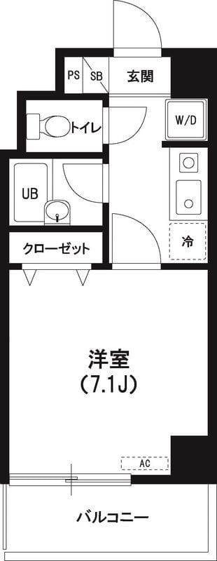 ヴィラクリヤマ 601 間取り図