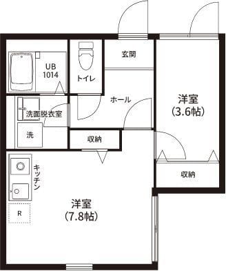 レピュア亀戸レジデンス 401 間取り図