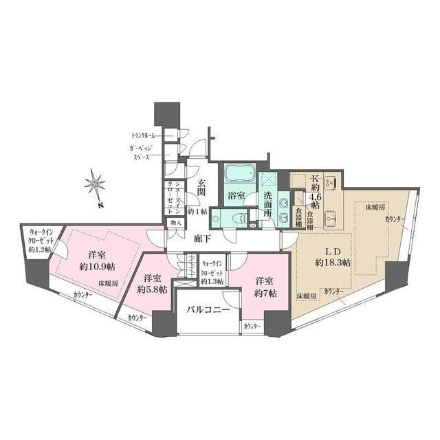 ザ・パークハウスグラン三番町26 1306