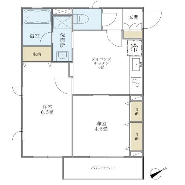 WELL House 東大井 A204 間取り図
