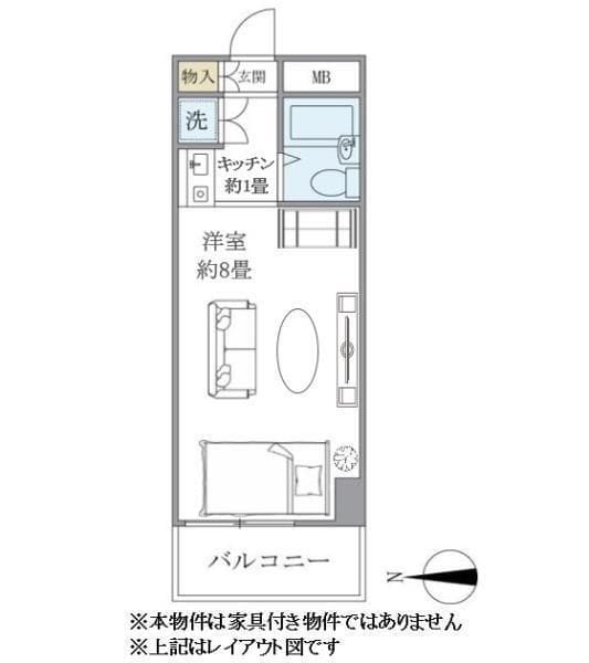 番衆エムエスビル 304 間取り図