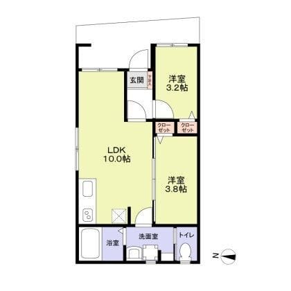 リザーブ北綾瀬 101 間取り図
