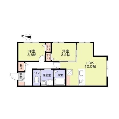 リザーブ北綾瀬 304 間取り図