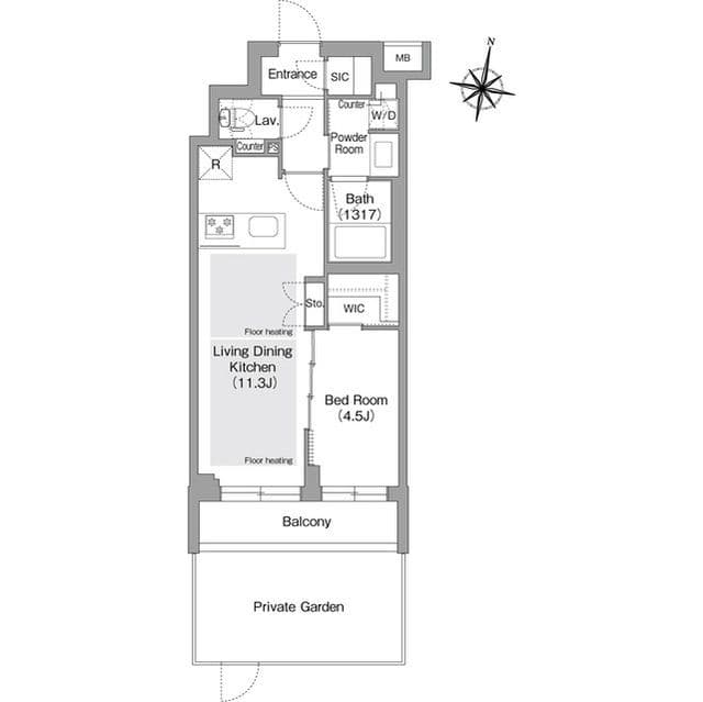 コンフォリア・リヴ東中野 102