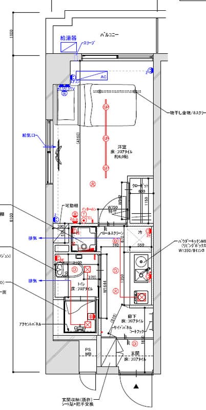インプルーブ蔵前 401 間取り図