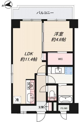 インプルーブ蔵前 501 間取り図