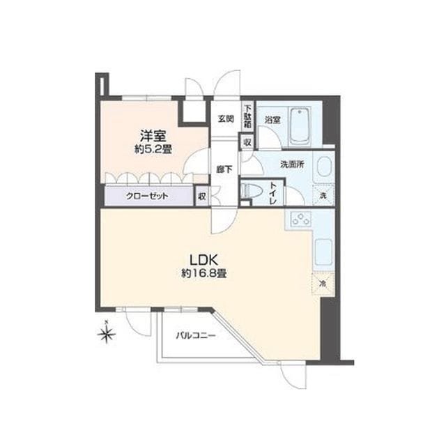 リエトコート四谷 407 間取り図