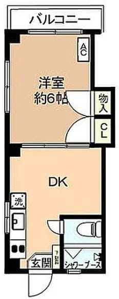 アクアウッズ学芸大学 203 間取り図