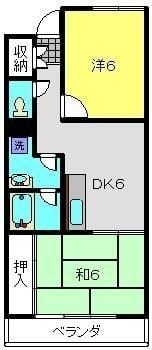 横尾マンション 405 間取り図