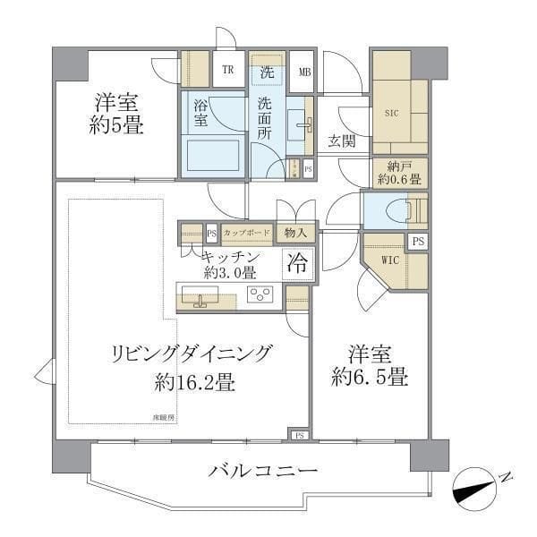Brillia西荻窪 802 間取り図