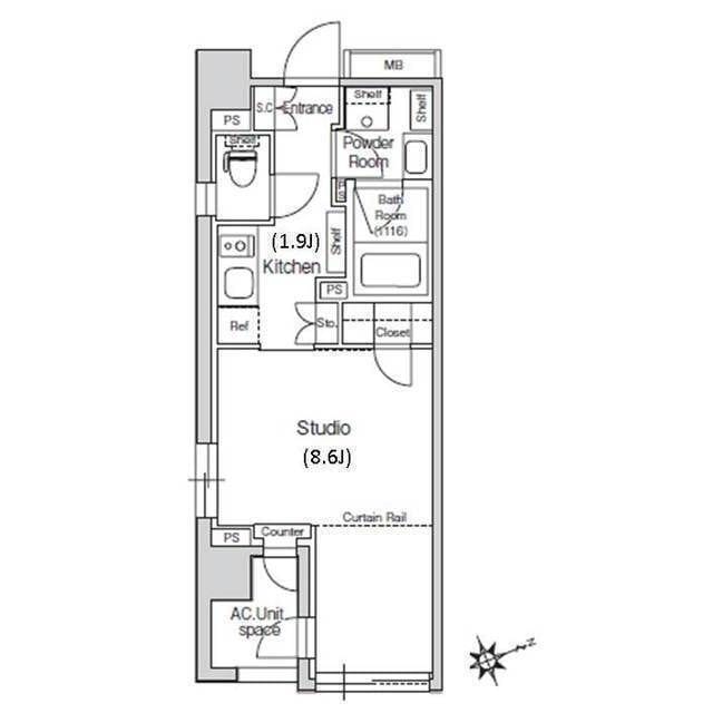 スタイリオ元住吉Ⅱ 301