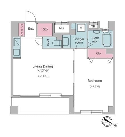 レジディア三越前 1303