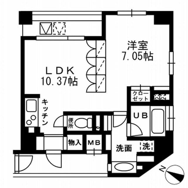 レジディア三越前 1306