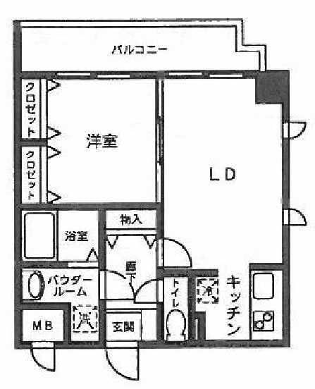 ボヌール和泉 305 間取り図
