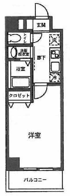 ボヌール和泉 309 間取り図