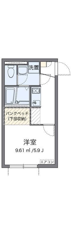 ミランダソラレガーロ上北沢 201 間取り図