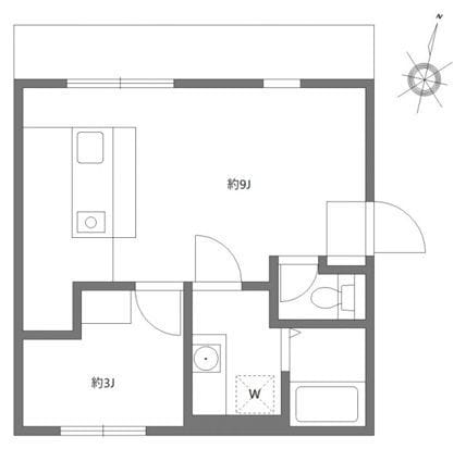 アピチェ池上 0404 間取り図