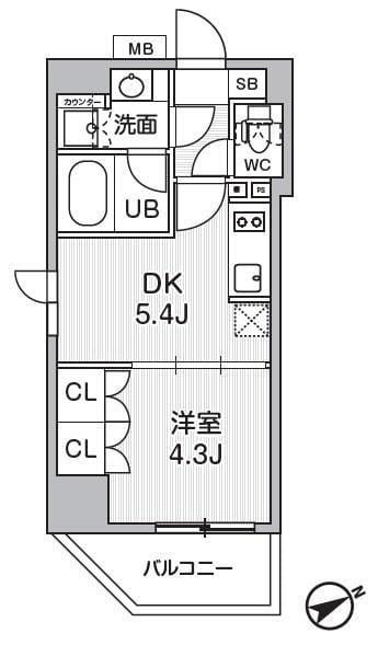 CAVANA浅草橋 902 間取り図