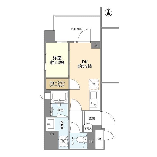 コンフォリア森下サウス 804 間取り図