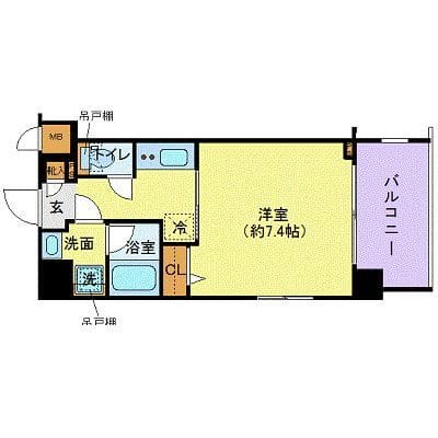 ZOOM川崎 704 間取り図