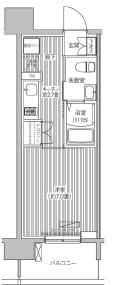 セントラーレ新城 904 間取り図