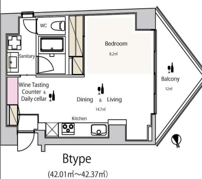 ワインアパートメント 402