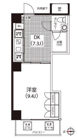 クイズ恵比寿 803 間取り図