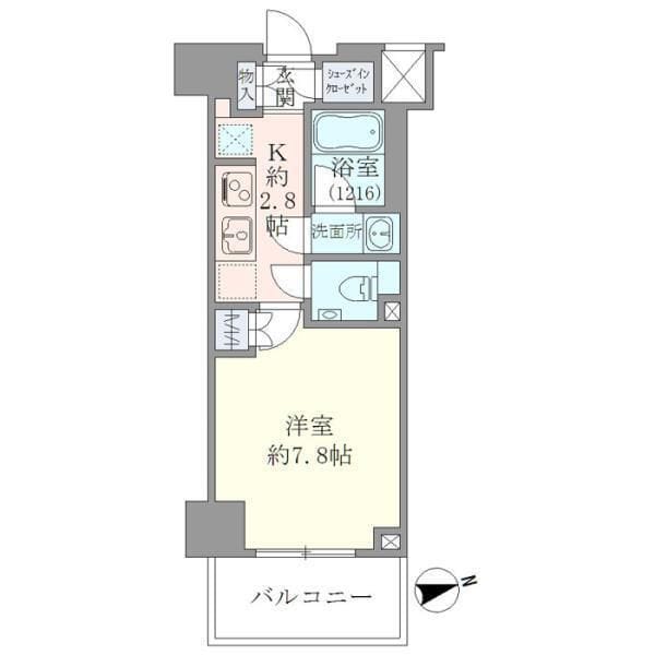 EVERTOW CHOJAMARU 111 間取り図