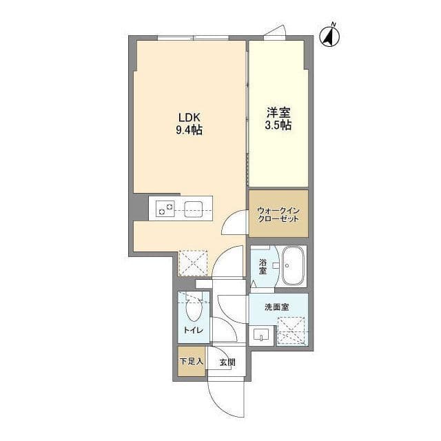 ウェルスクエア駒場東大前 203 間取り図