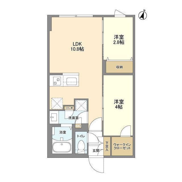ウェルスクエア駒場東大前 204 間取り図