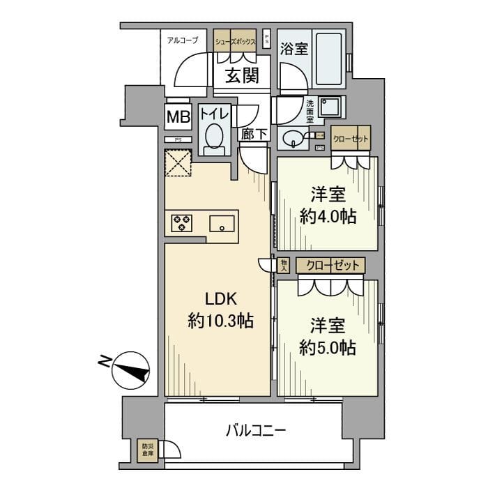 レ・ジェイド板橋本町 904 間取り図