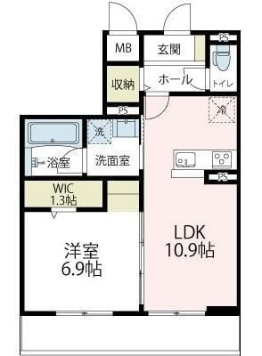 ヴァローレⅢ 103 間取り図