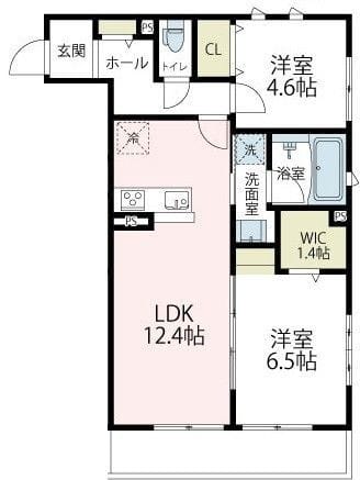 ヴァローレⅢ 106 間取り図