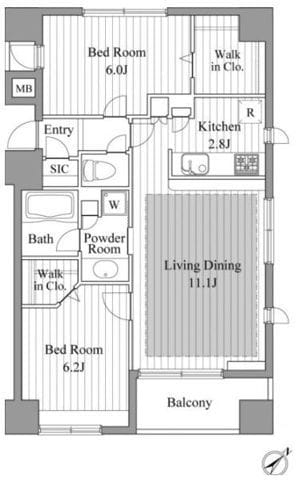 レジディア新川Ⅱ 1001