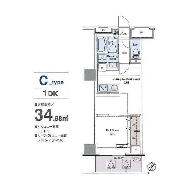 ラグゼナ平和台 0403 間取り図