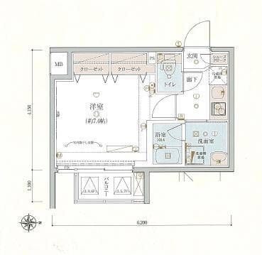 リヴシティ両国四番館 703 間取り図