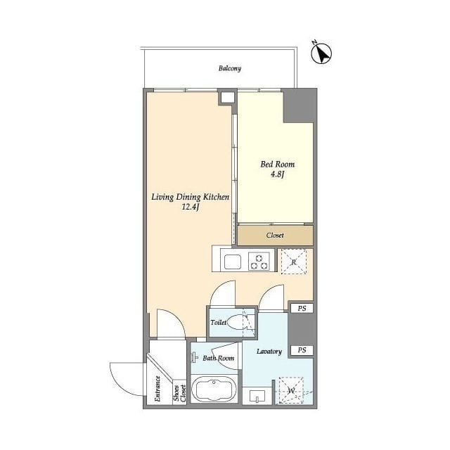 プレール・ドゥーク練馬北町 201 間取り図