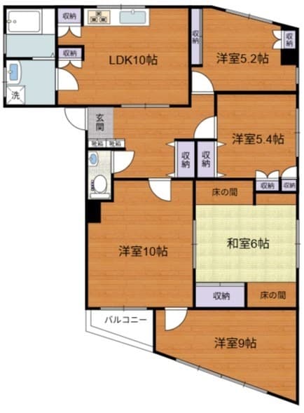 第10小野ビル 4F 間取り図