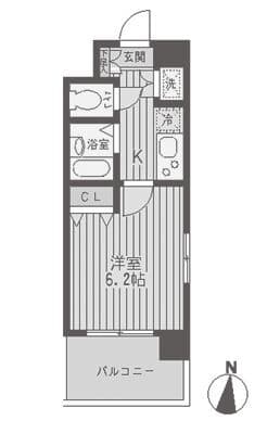 レジディア両国 0207 間取り図