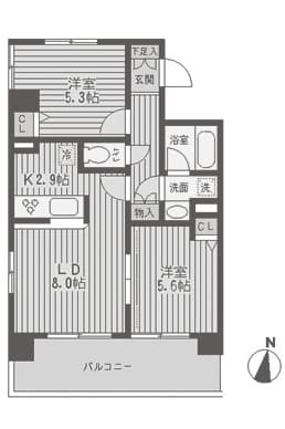 レジディア両国 0601 間取り図