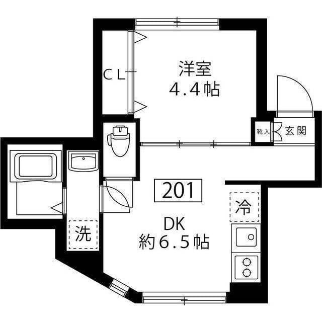 FACTORY NAKAMEGURO 201 間取り図
