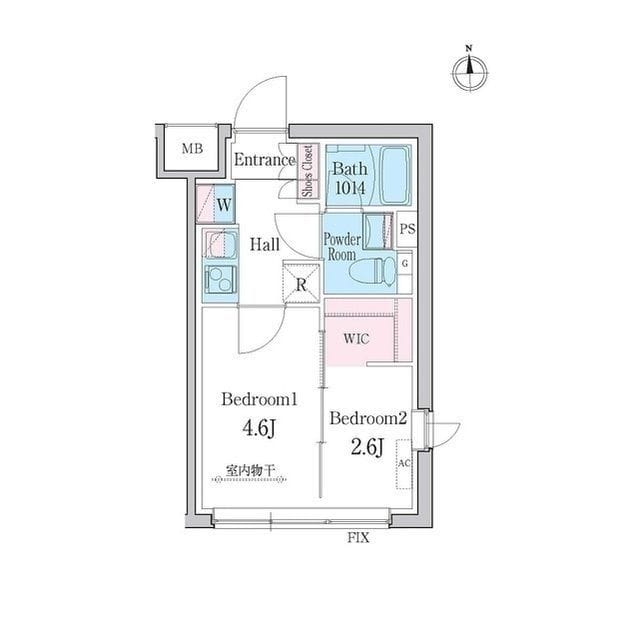 デュオメゾン都立大学 302 間取り図
