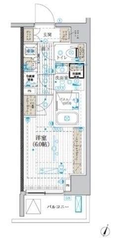 ブライズ吉野町 503 間取り図