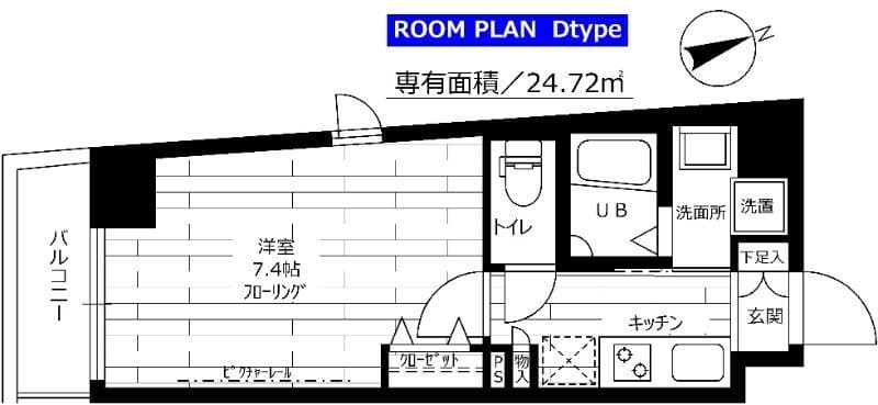 ステージファースト戸越銀座 102 間取り図